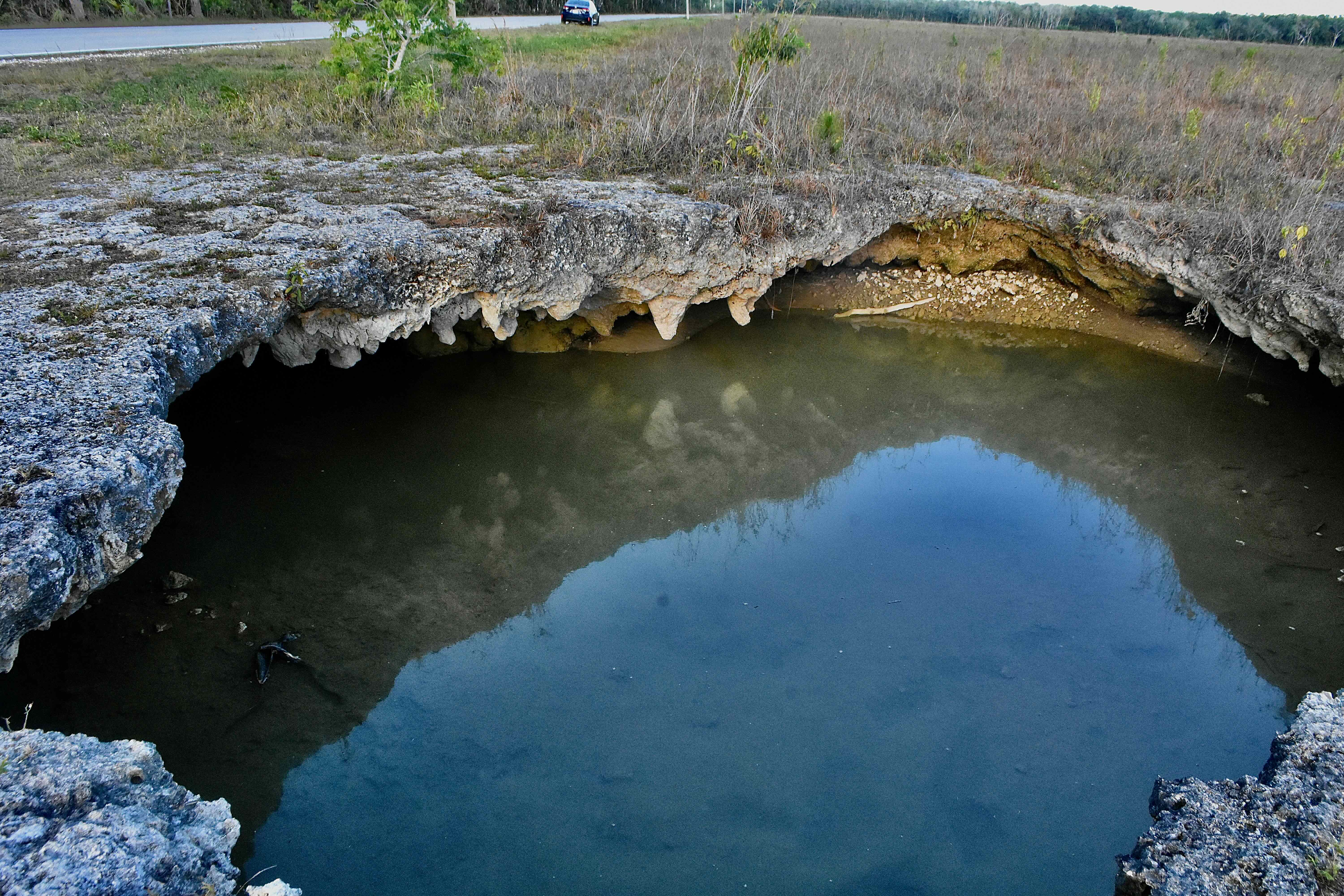 large solution hole