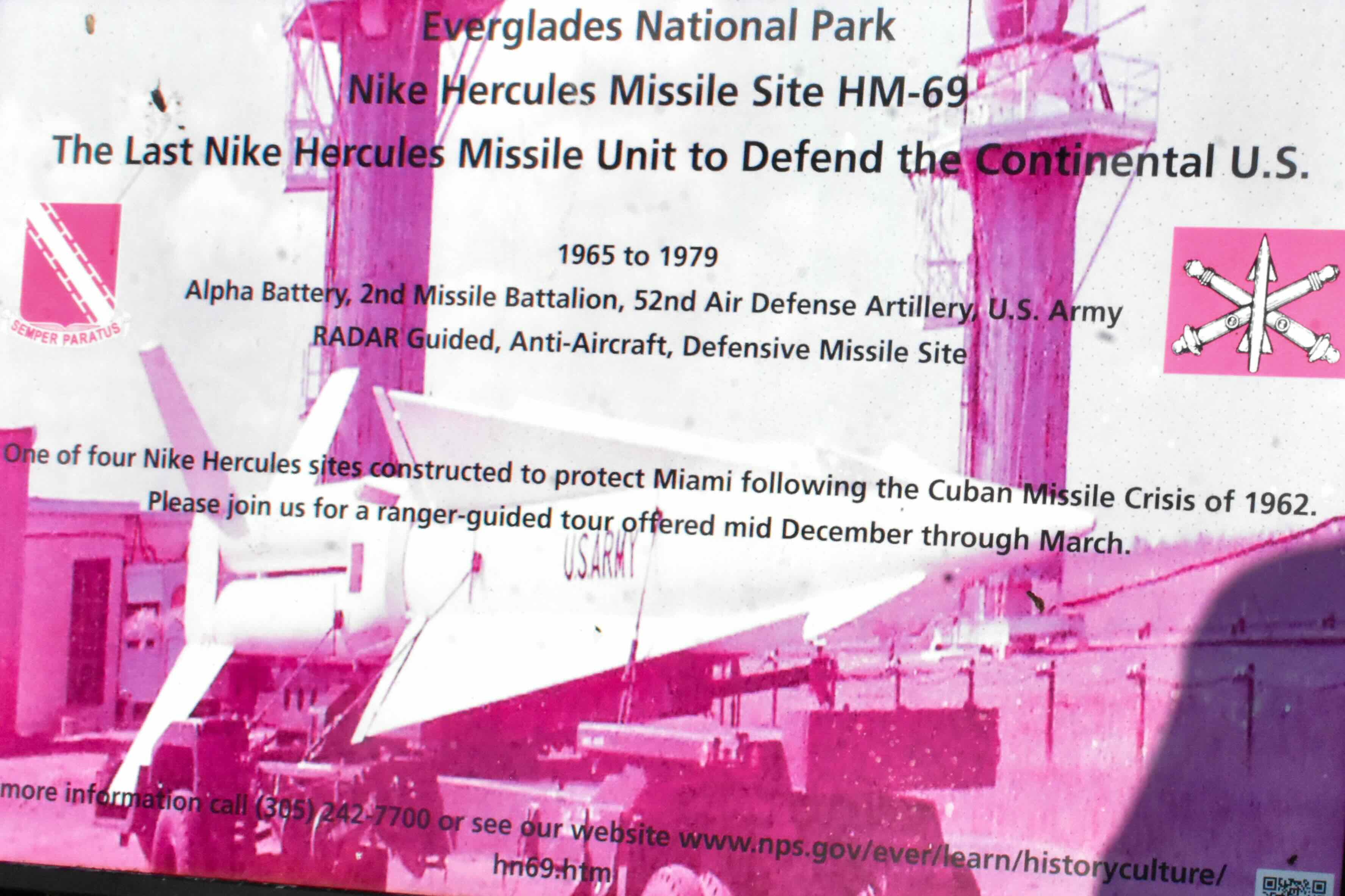 missile site sign